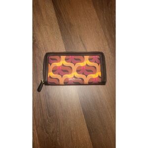 Vera Bradley wallet  NWOT  black / brown / yellow (518)